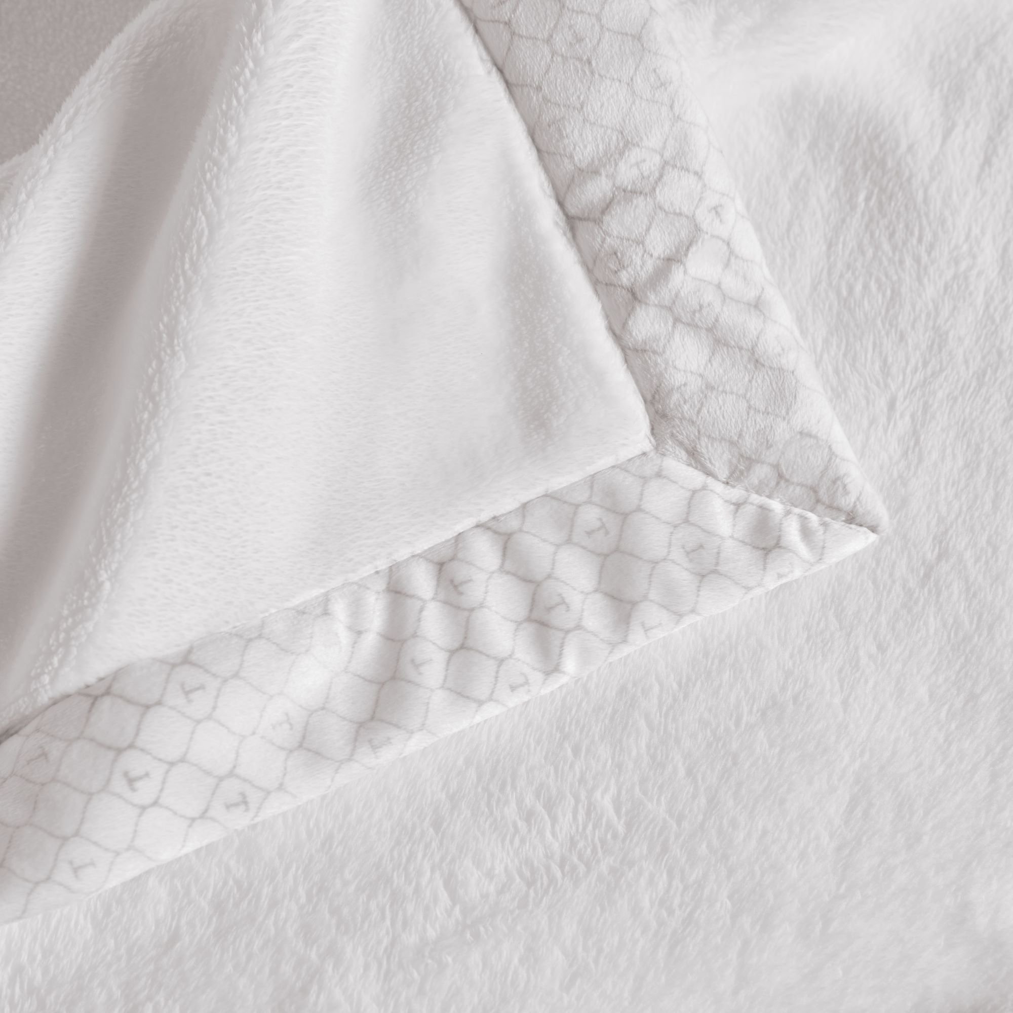 cobertor trussardi 100 microfibra aveludado piemontesi branco sottile casa detalhe 2 copia