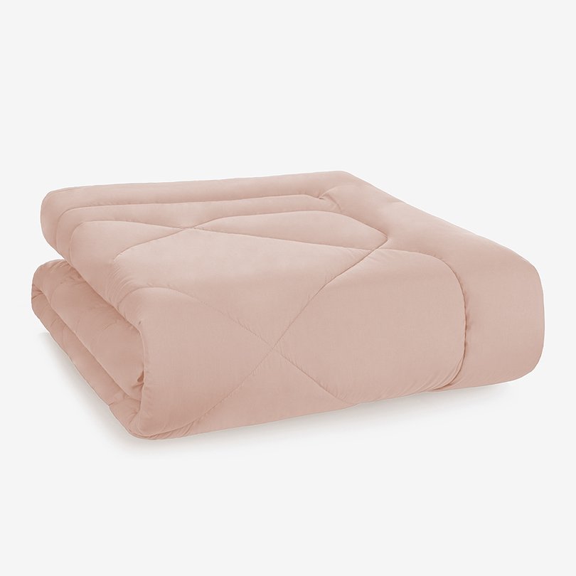 edredom trussardi 200 fios percal 100 algodao colore king rosa quartzo sottile casa still