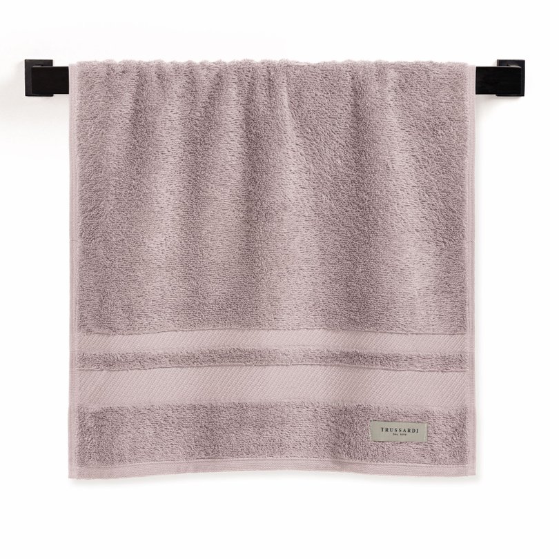 toalha de rosto trussardi 100 algodao lorenzi rosatti sottile casa still pendurada