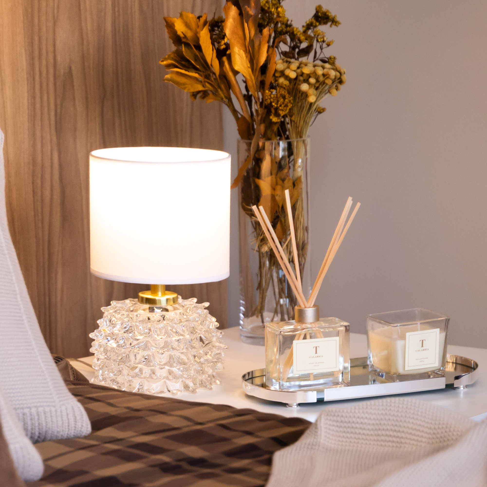 01 abajur murano rostratto cristal transparente