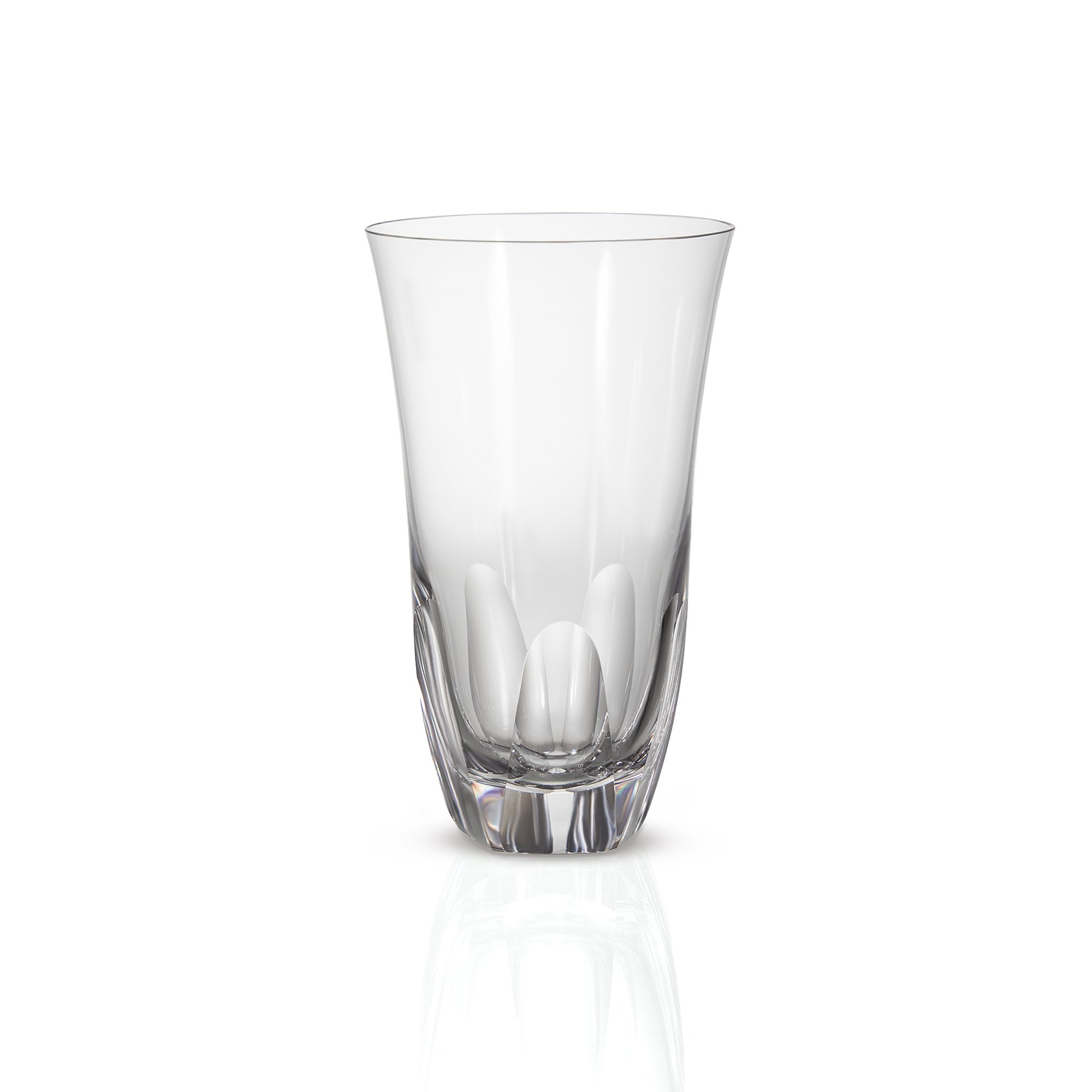 copo de cristal lapidado para long drink 420ml incolor