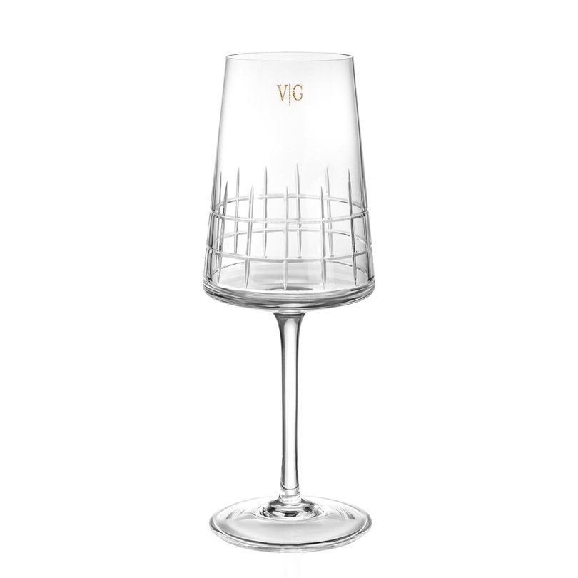 Taca de Cristal Lapidado AmaitA Para Vinho Tinto 500ml_2