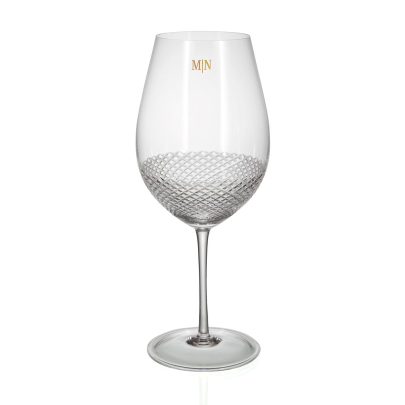 taca de cristal vivaldi para vinho petrus lapidado 50 incolor