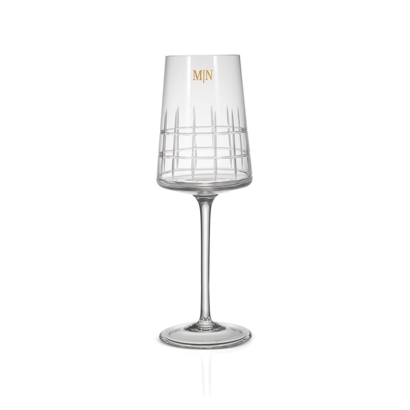 taca de cristal lapidado amaite para vinho branco 350ml incolor