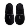 chinelo masculino sottile casa veludo preto com monograma still padrao sottile