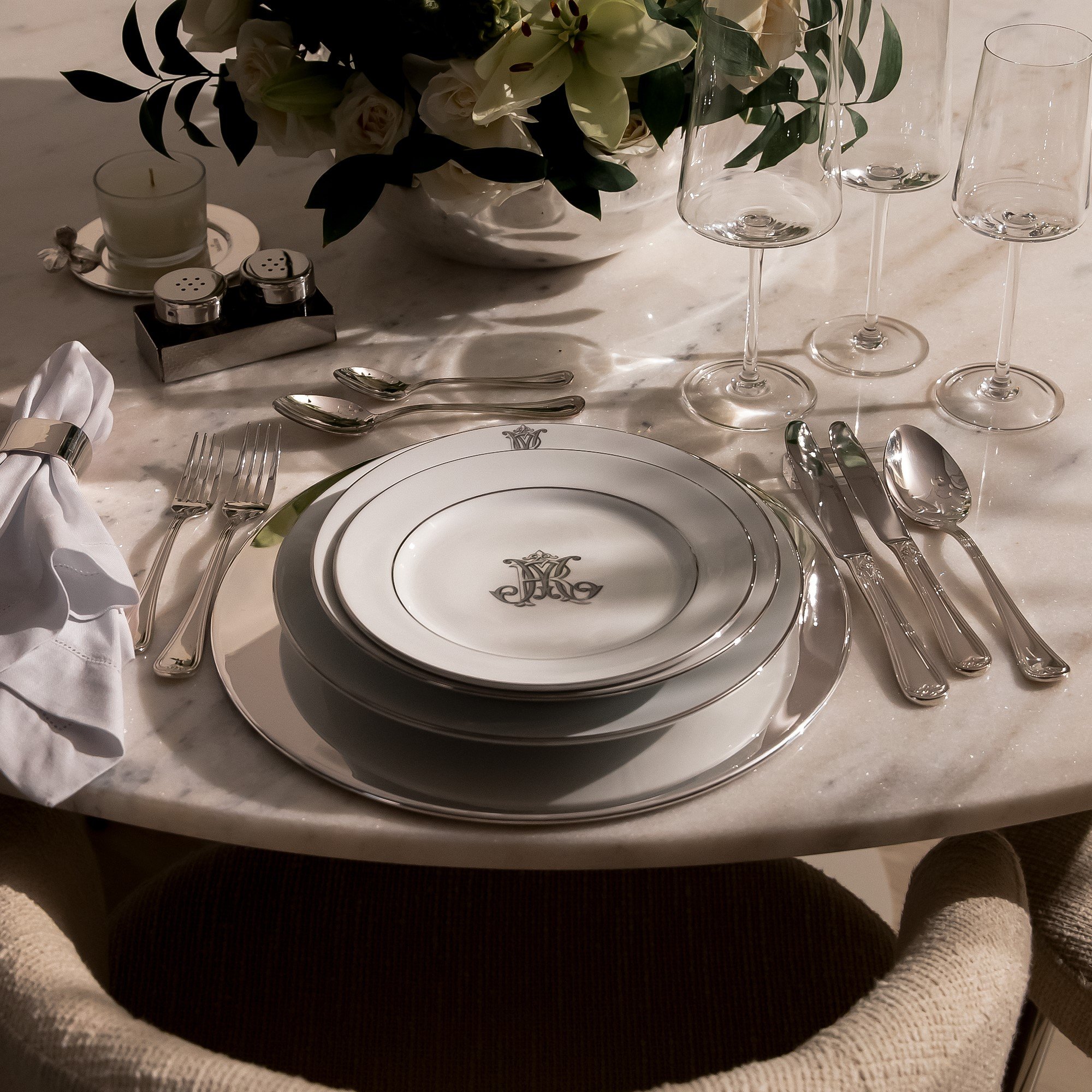 faqueiro versailles st james prata 48 pcs padrao sottile