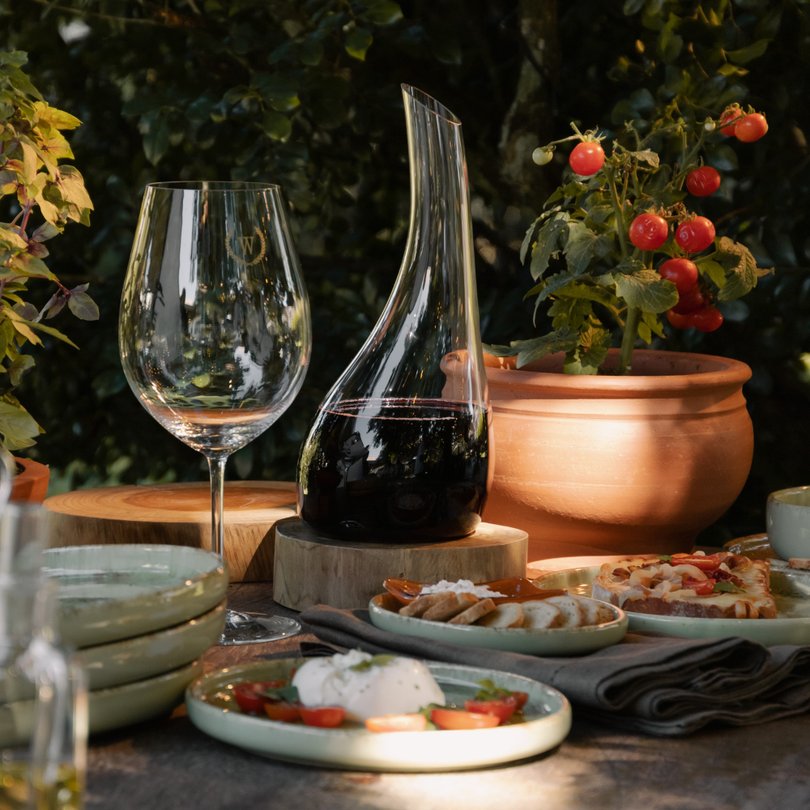 decanter de cristal strauss incolor foto ambientada sottile casa padrao sottile