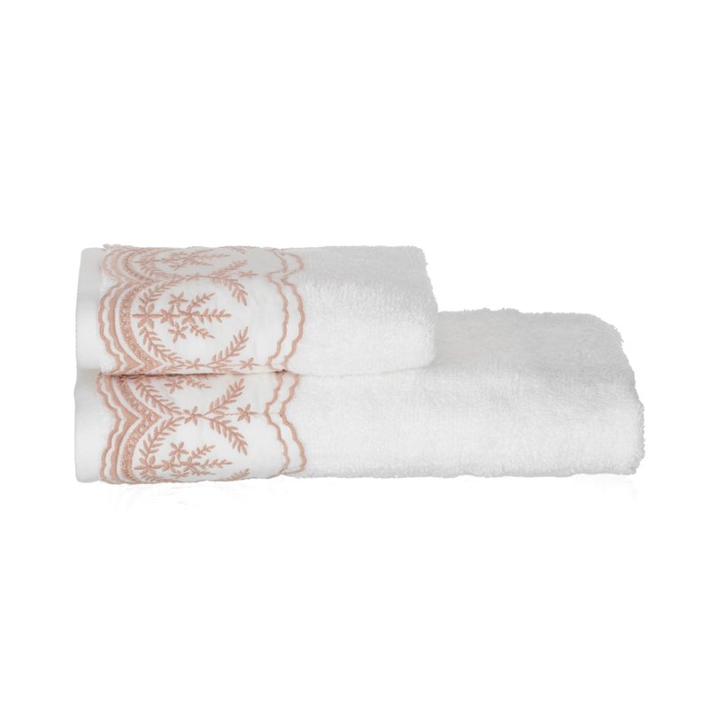 jogo lavabo e rosto trussardi 100 algodao imperiale bordado rose padrao sottile