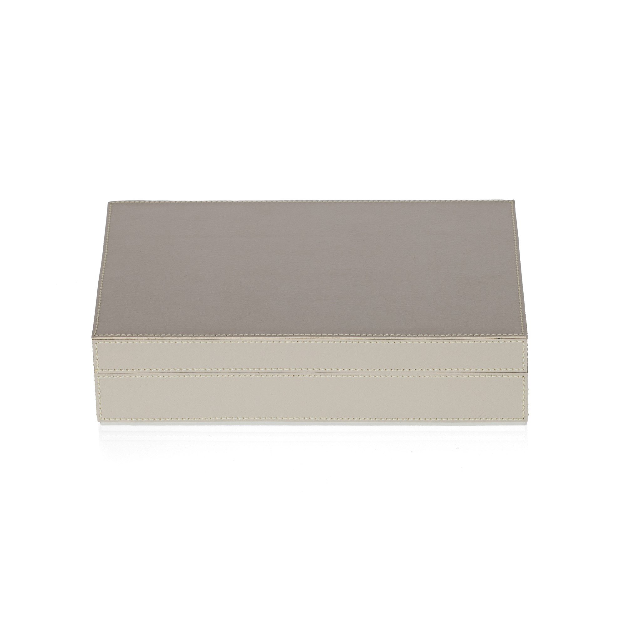 caixa porta joias sottile casa em couro pu gelo m padrao sottile