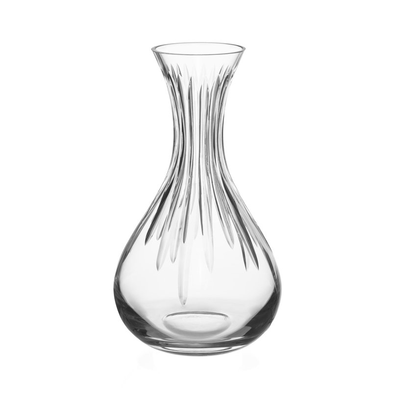 vaso de cristal lapidado strauss incolor 137169