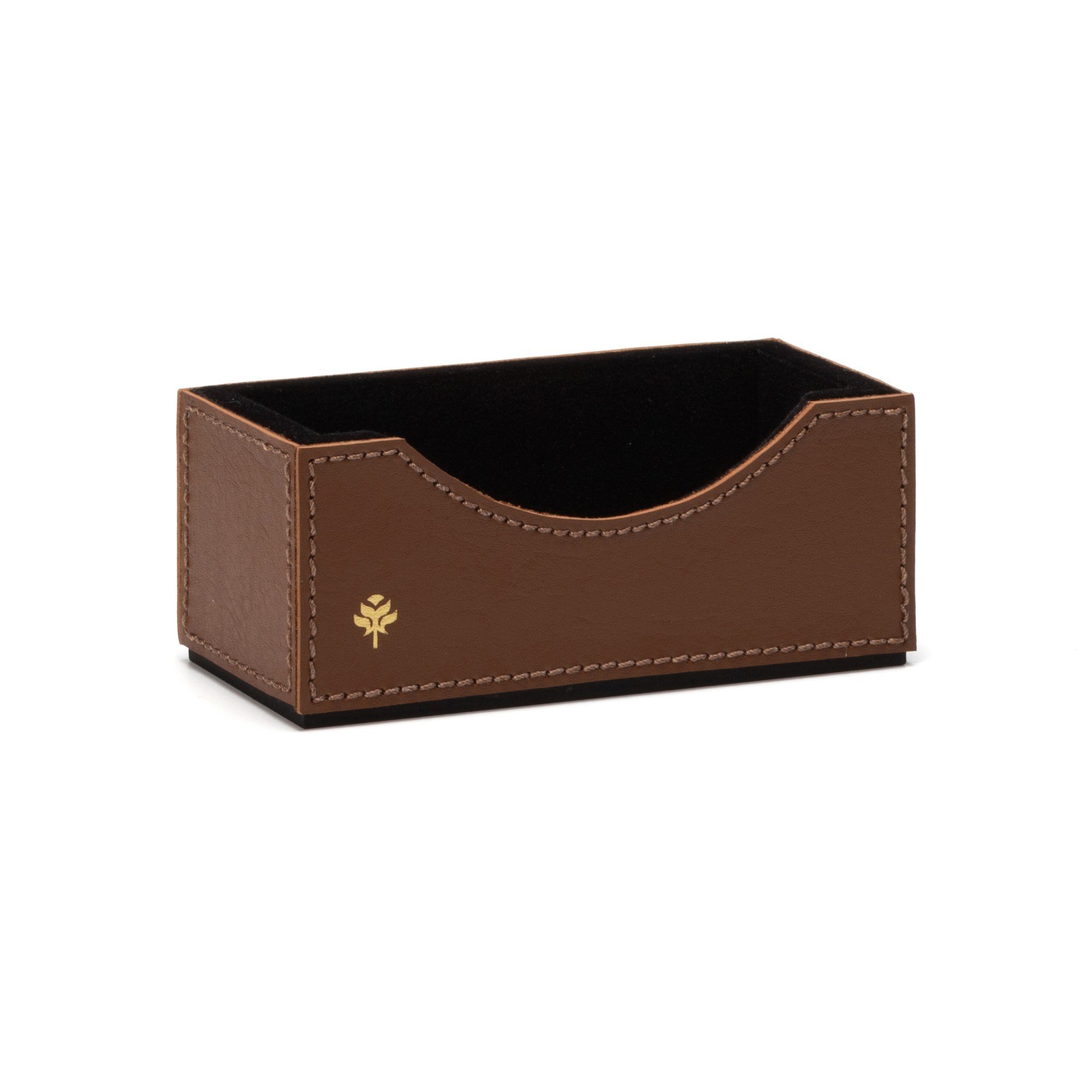 porta cartao de visita sottile casa em couro pu havana 2