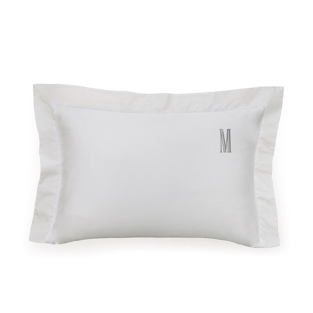 fronha avulsa trussardi cetim 300 fios portello 50x70cm branco merida
