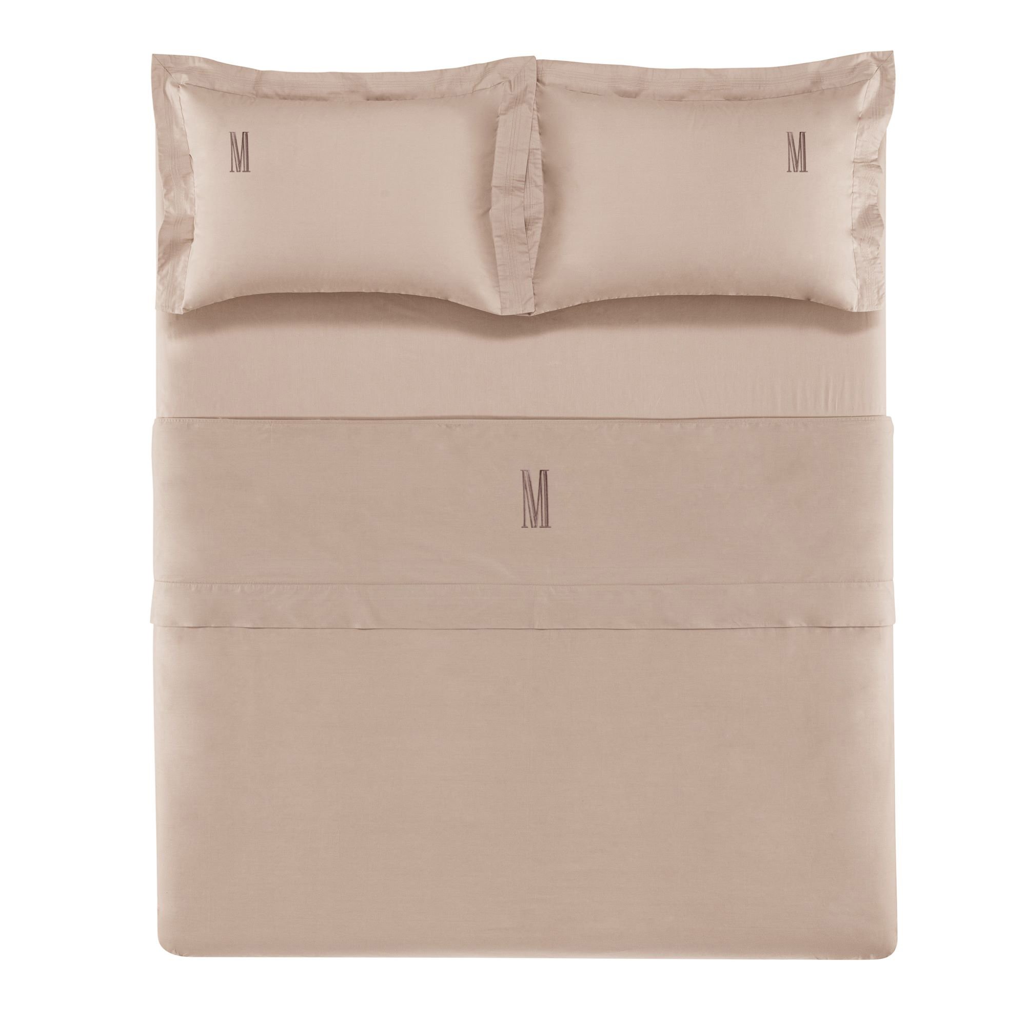 jogo de cama trussardi 200 fios percal san felice avena queen merida