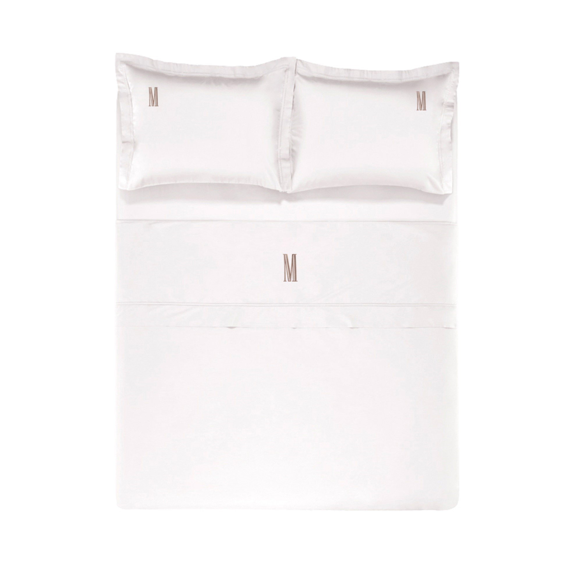 jogo de cama trussardi 300 fios cetim 100 algodao egipcio galieno queen branco merida