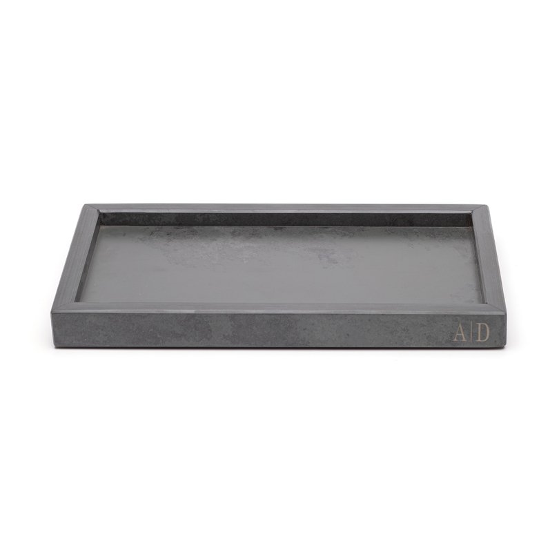 bandeja bar melody ardosia grafite retangular 3 padrao sottile