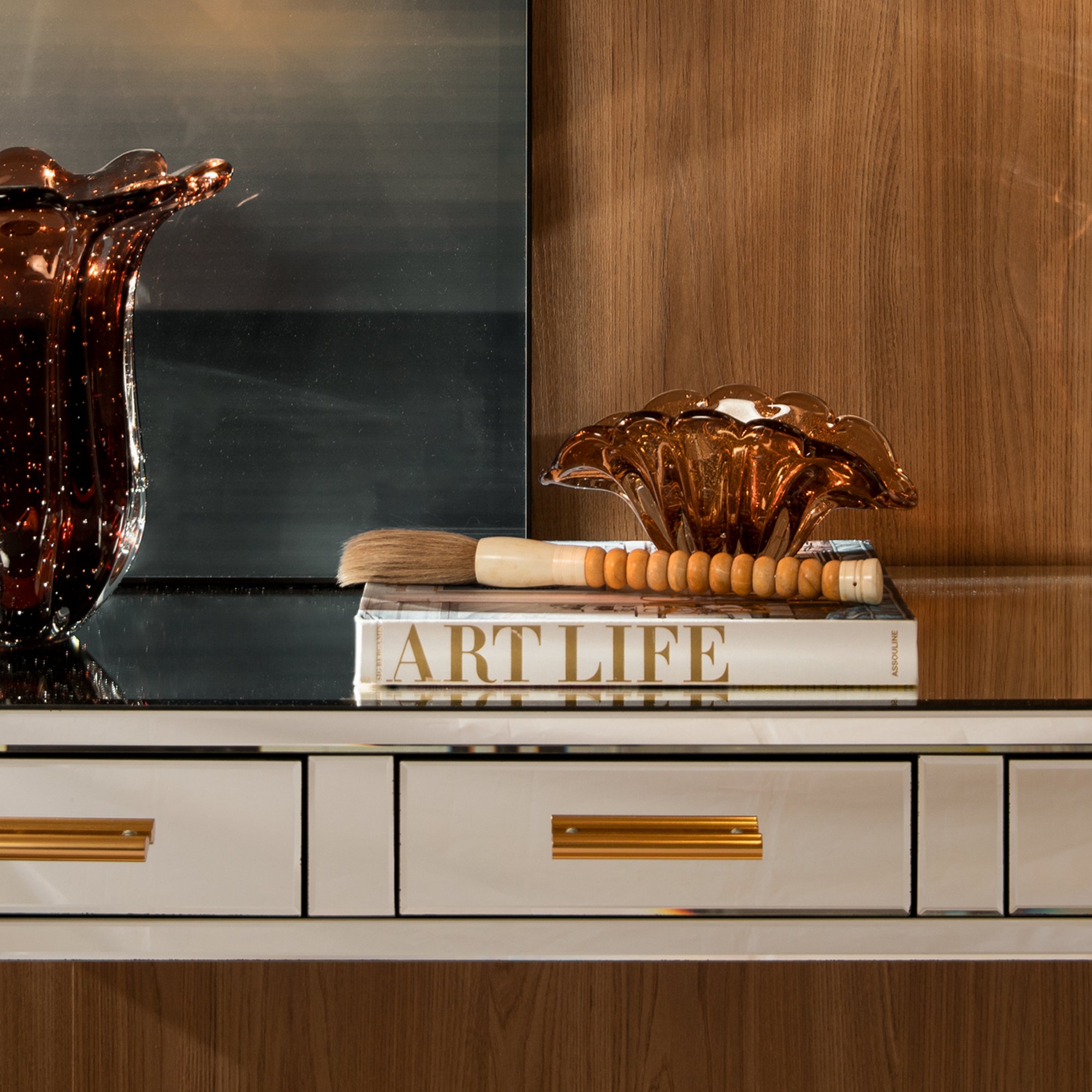 02 centro de mesa murano dafne c ouro p garnet