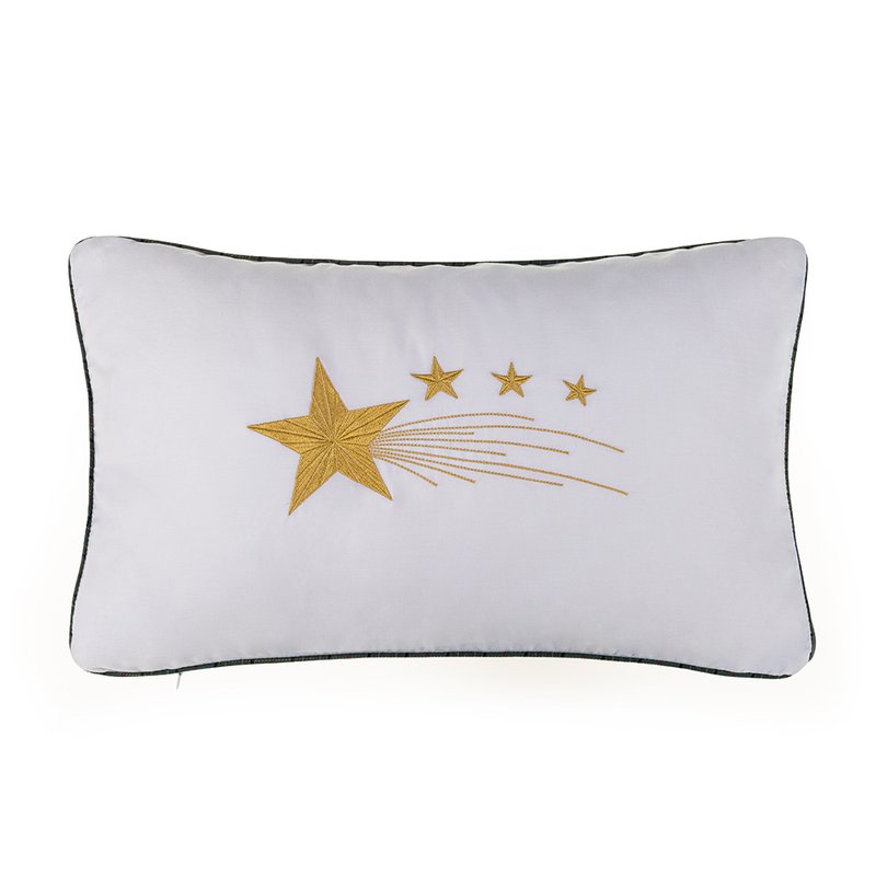 almofada enchimento trussardi cetim 300 fios celebrazione 30x50cm branco