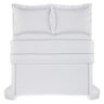 capa de edredom duvet trussardi cetim 300 fios portello branco e ardosia cima