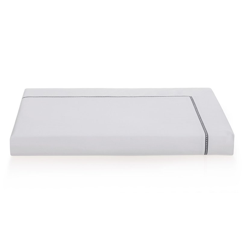 capa de edredom duvet trussardi cetim 300 fios portello branco e ardosia still