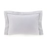 fronha avulsa trussardi cetim 300 fios portello 50x70cm branco e ardosia still