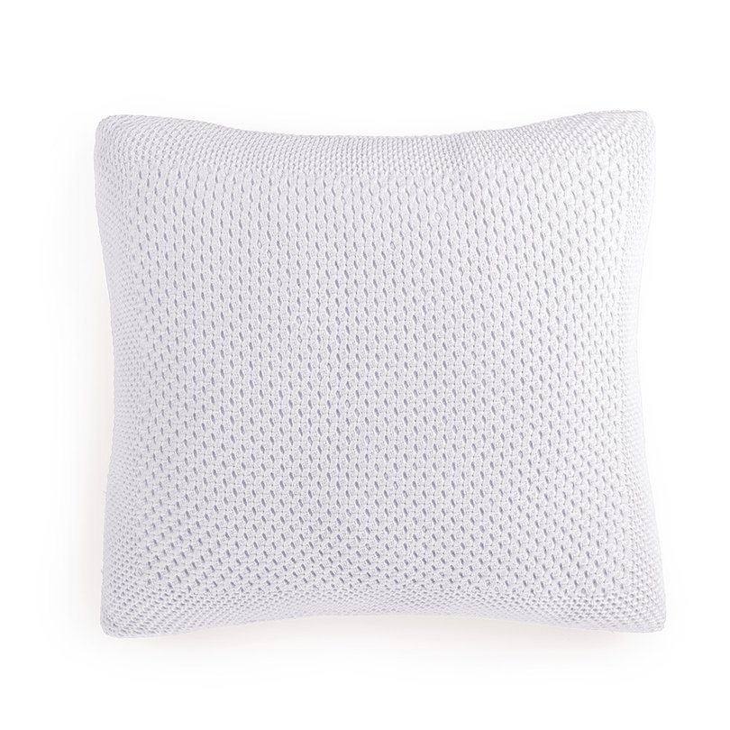 almofada tricot trussardi 100 algodao vizzoni 45 x 45cm branco still