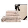 kit 5 pecas toalhas trussardi imperiale nocciola 2 cximp5 nc