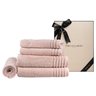 kit 5 pea as toalhas trussardi imperiale soft rose 2 cximp5 sr