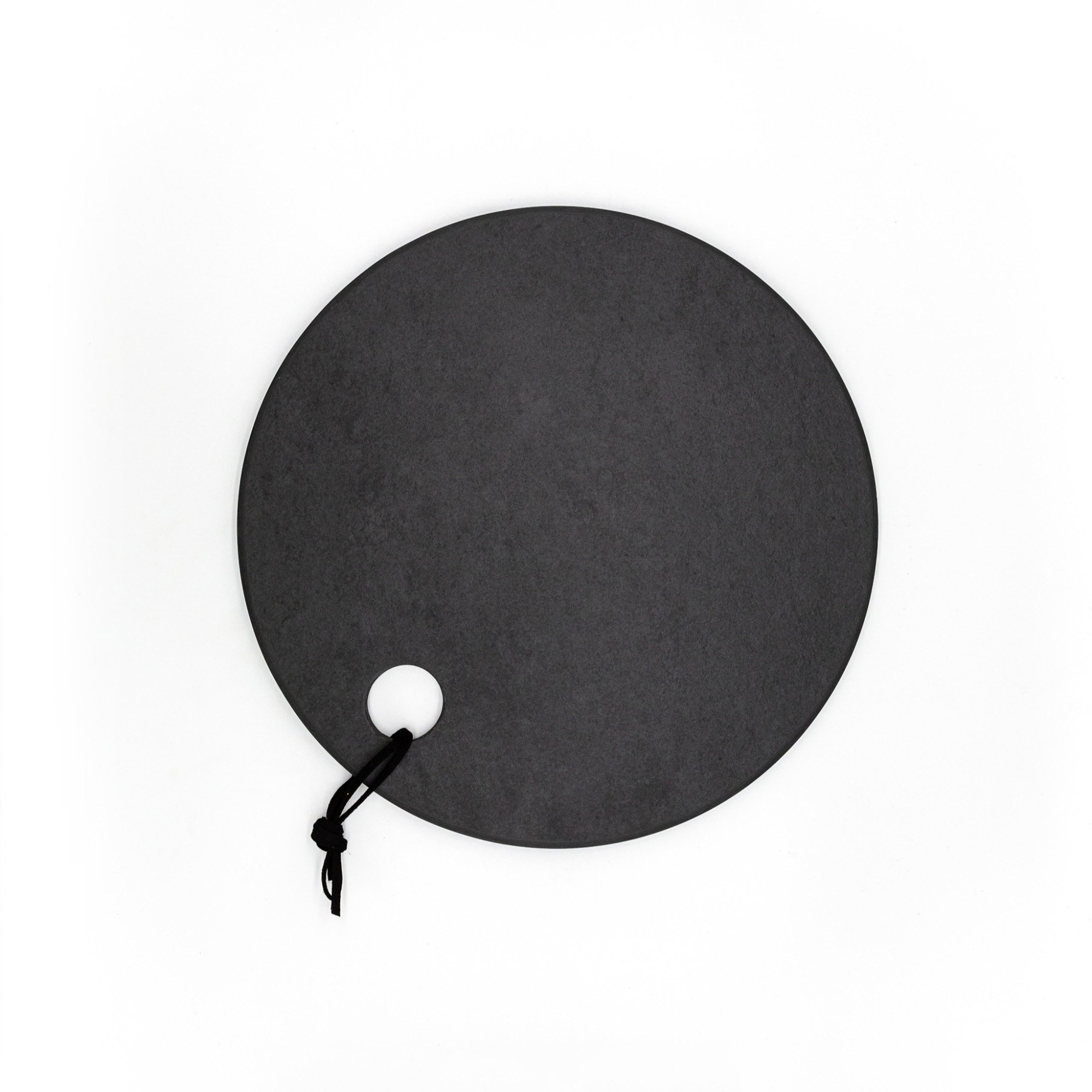 1Tbua de Servir Moon Ardsia Grafite Redonda Still 2
