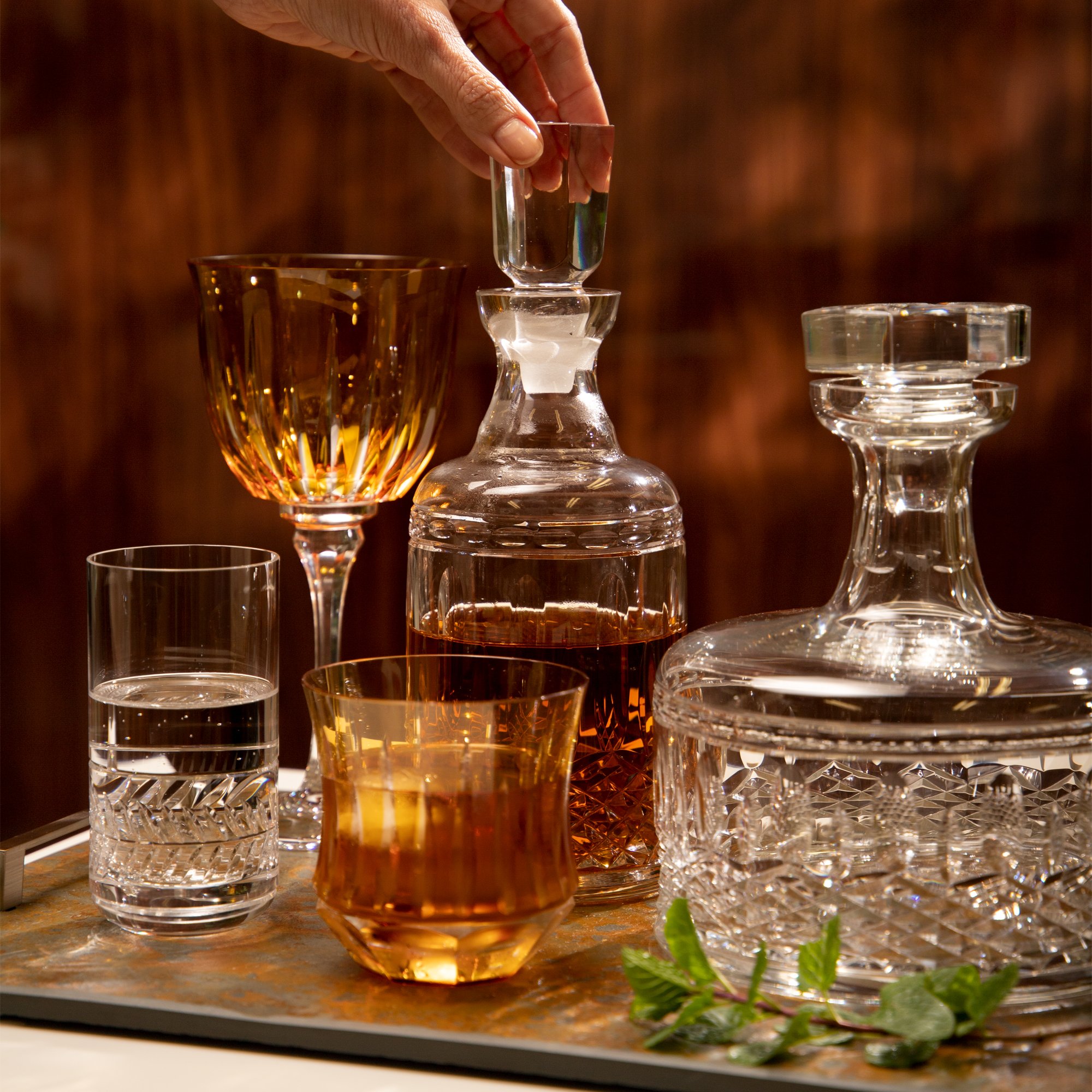 08 garrafa de cristal p whisky mozart incolor