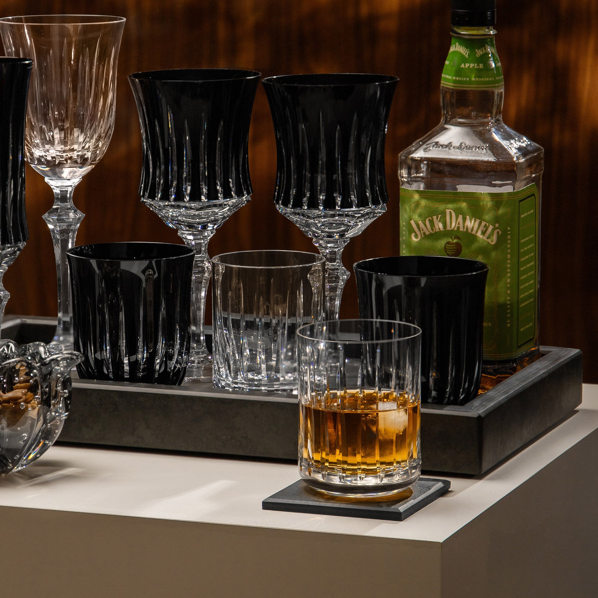 copo de cristal lapidado 59 p whisky on the rocks 320ml incolor