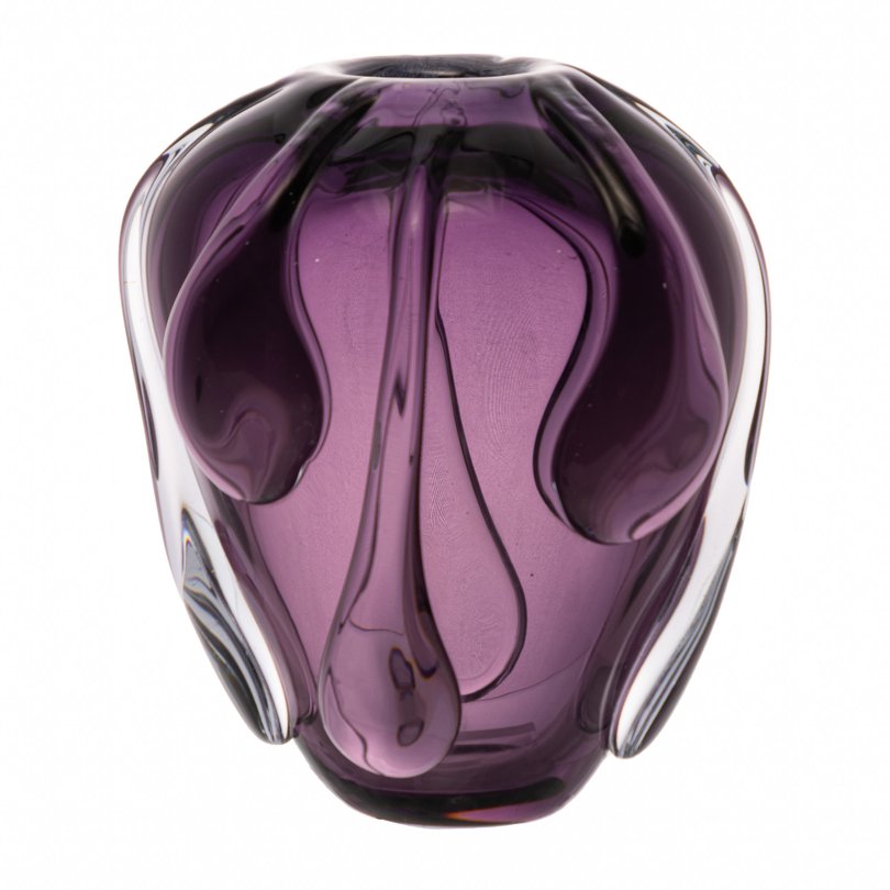vaso murano fiume ametista