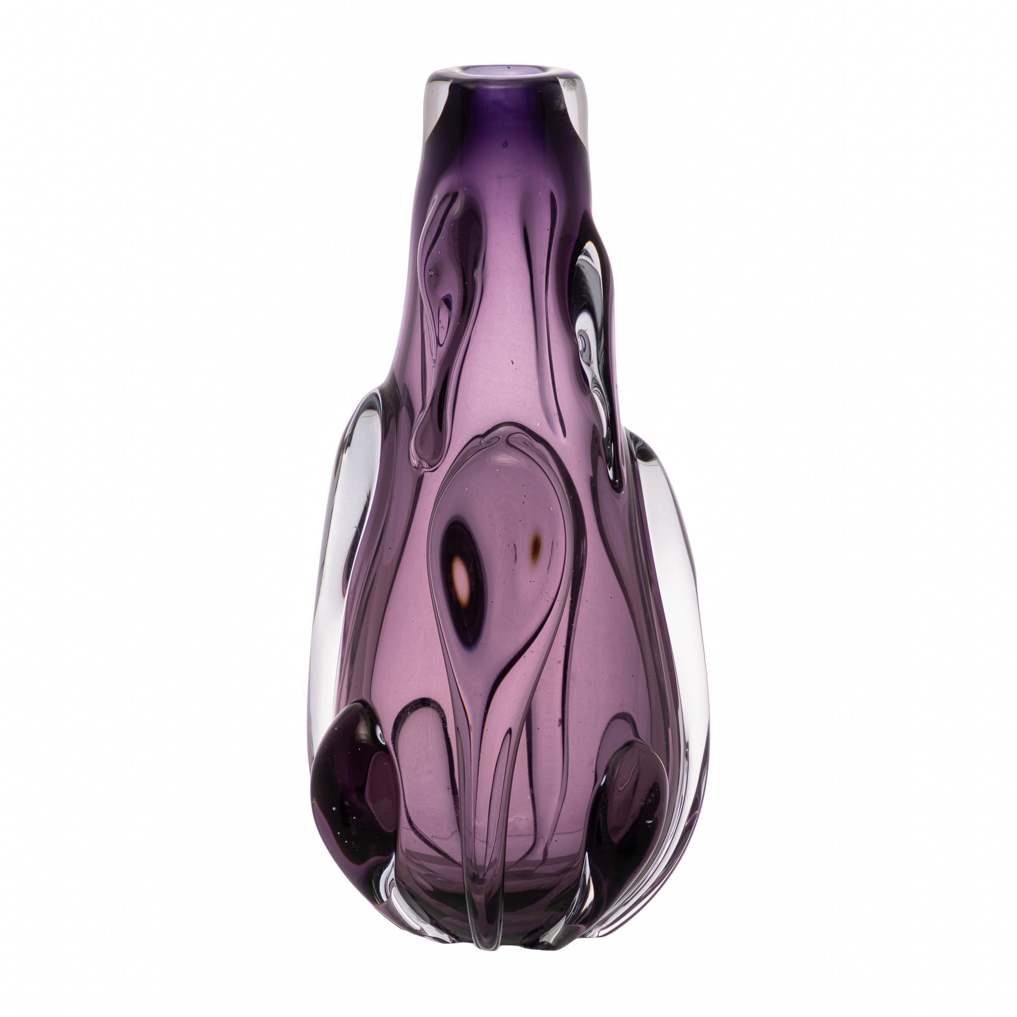 vaso murano stagno ametista