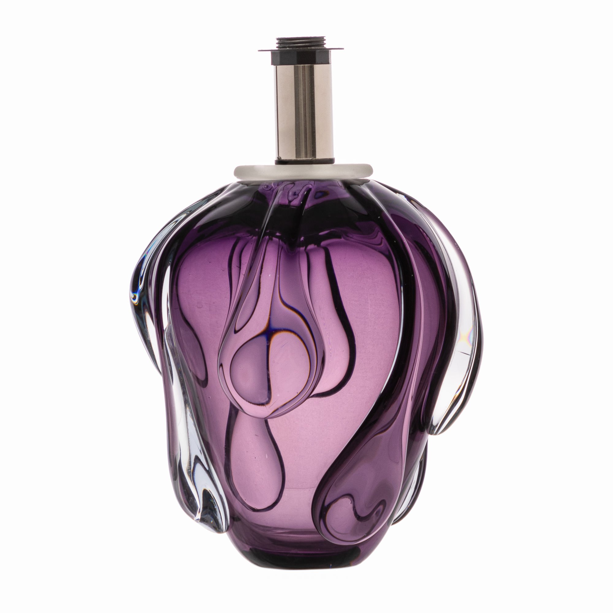 abajur murano fiume g ametista sem cupula