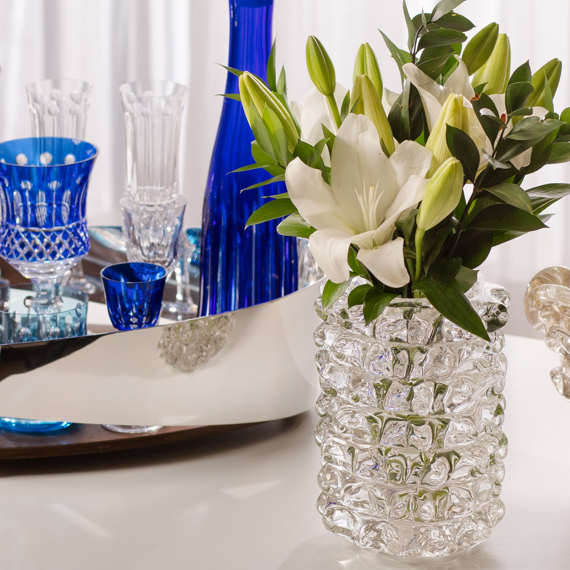 VASO MURANO MILAO CRISTAL TRANSPARENTE1