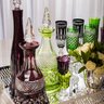 licoreira de cristal lapidado artesanal verde claro 78 2