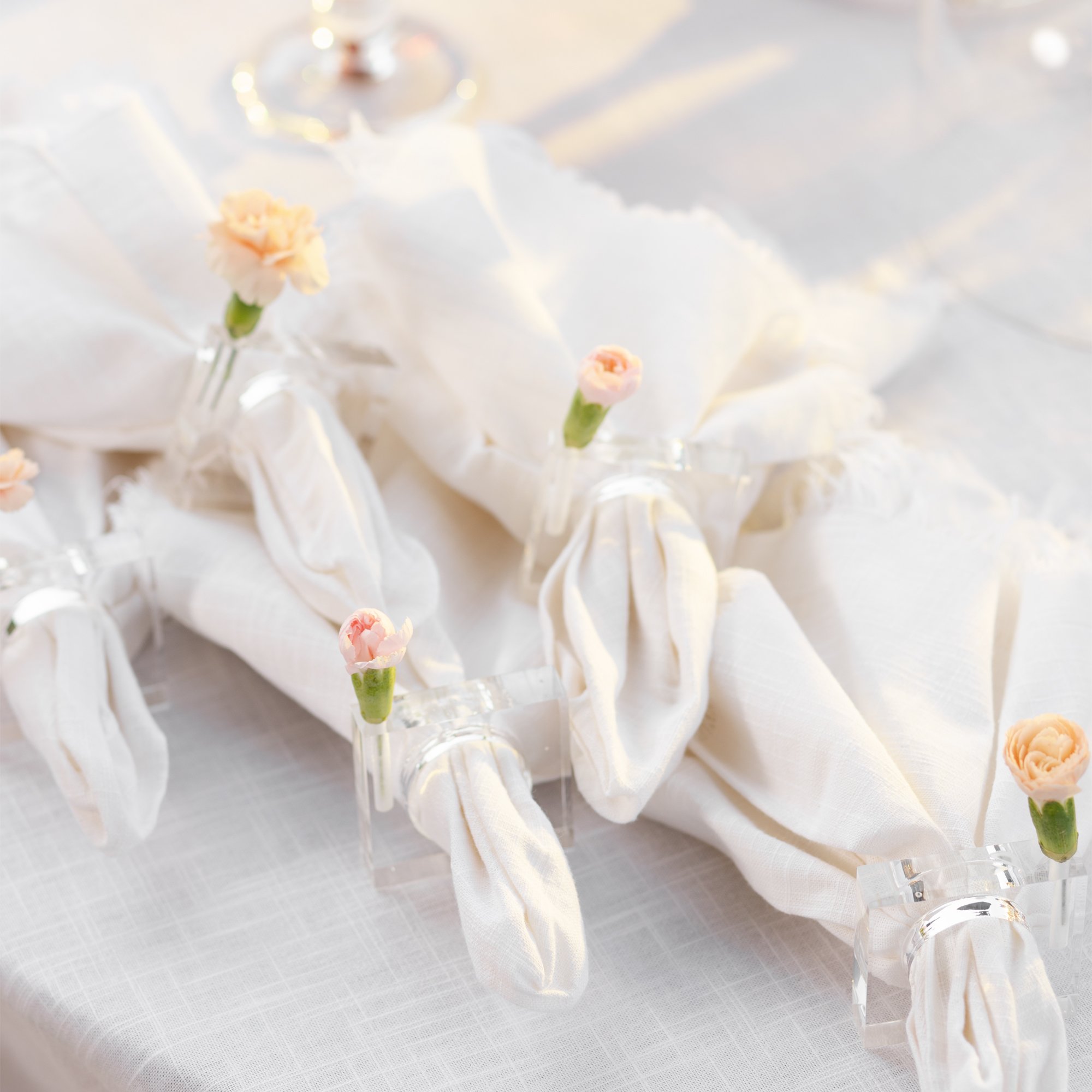 03 anel porta guardanapo acrilico vasinho