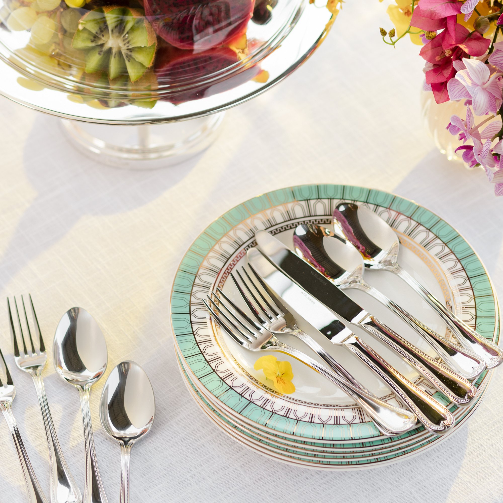 01 jogo de 6 pratos sobremesa strauss marie 23 cm porcelana