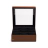 caixa porta relogios sottile casa em couro pu havana 2