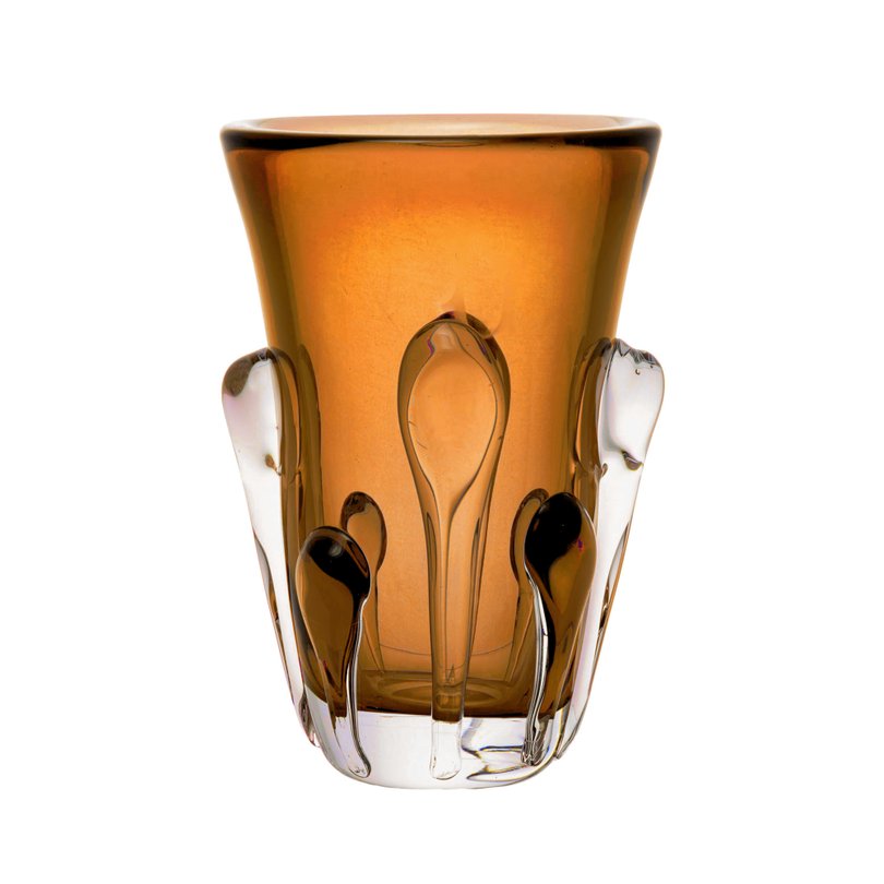 Vaso Murano Fluire M Marrom 2