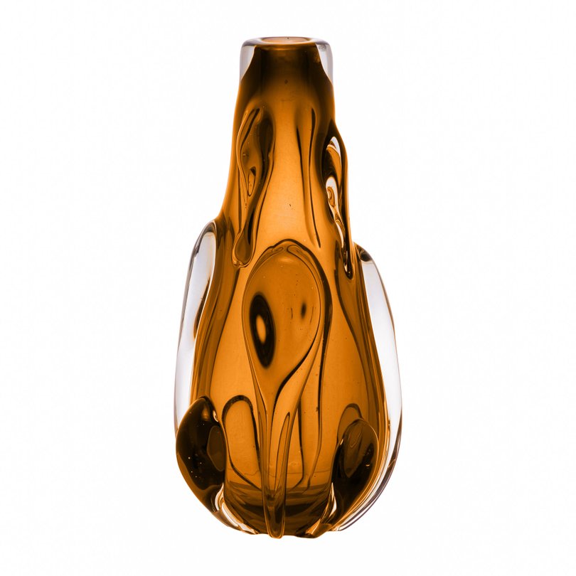 vaso murano stagno m marrom