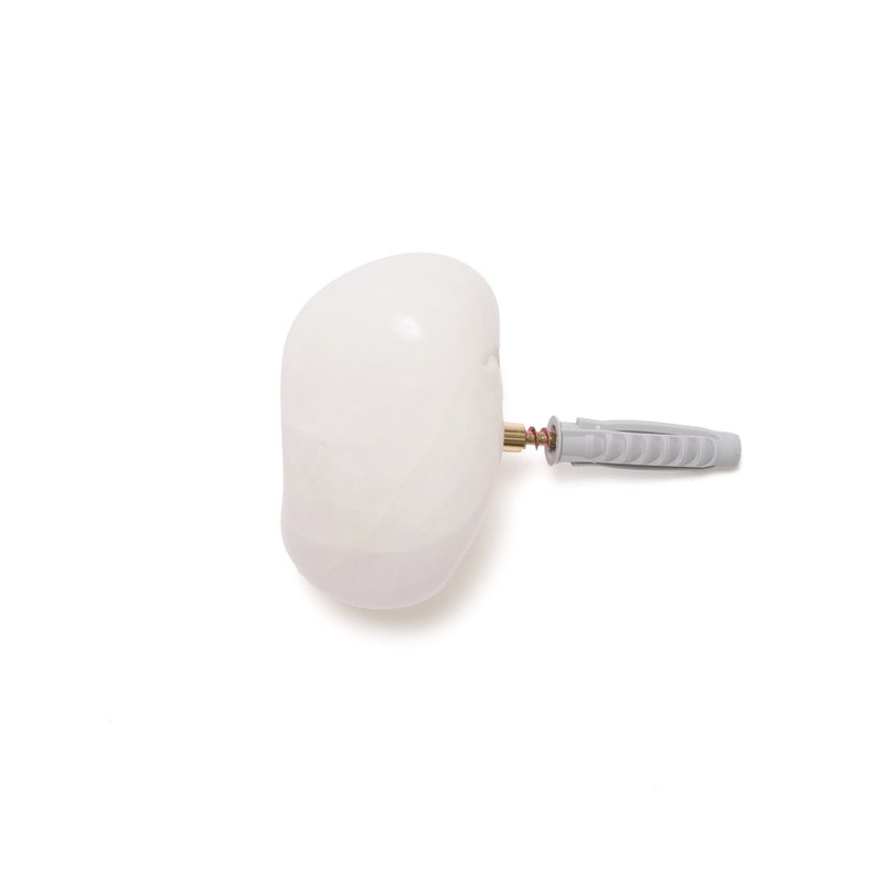 gancho parede pedra quartzo branco