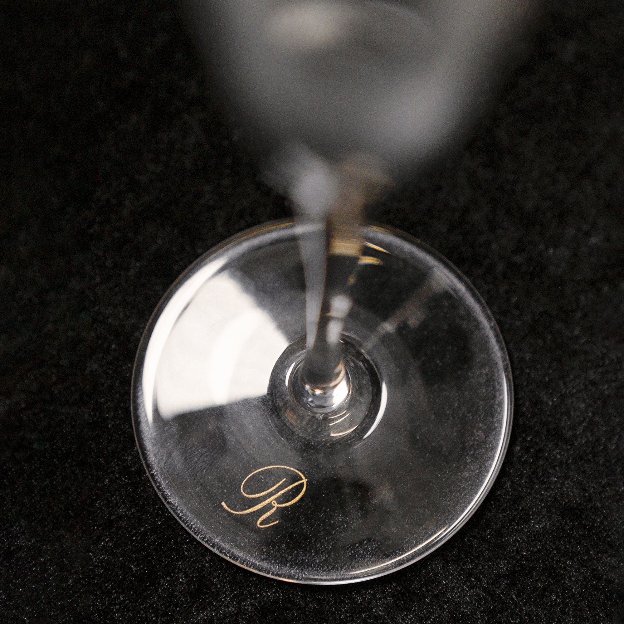 taca de cristal p champagne ano novo detalhe