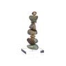 escultura pedra onix azul com base de acrilico g