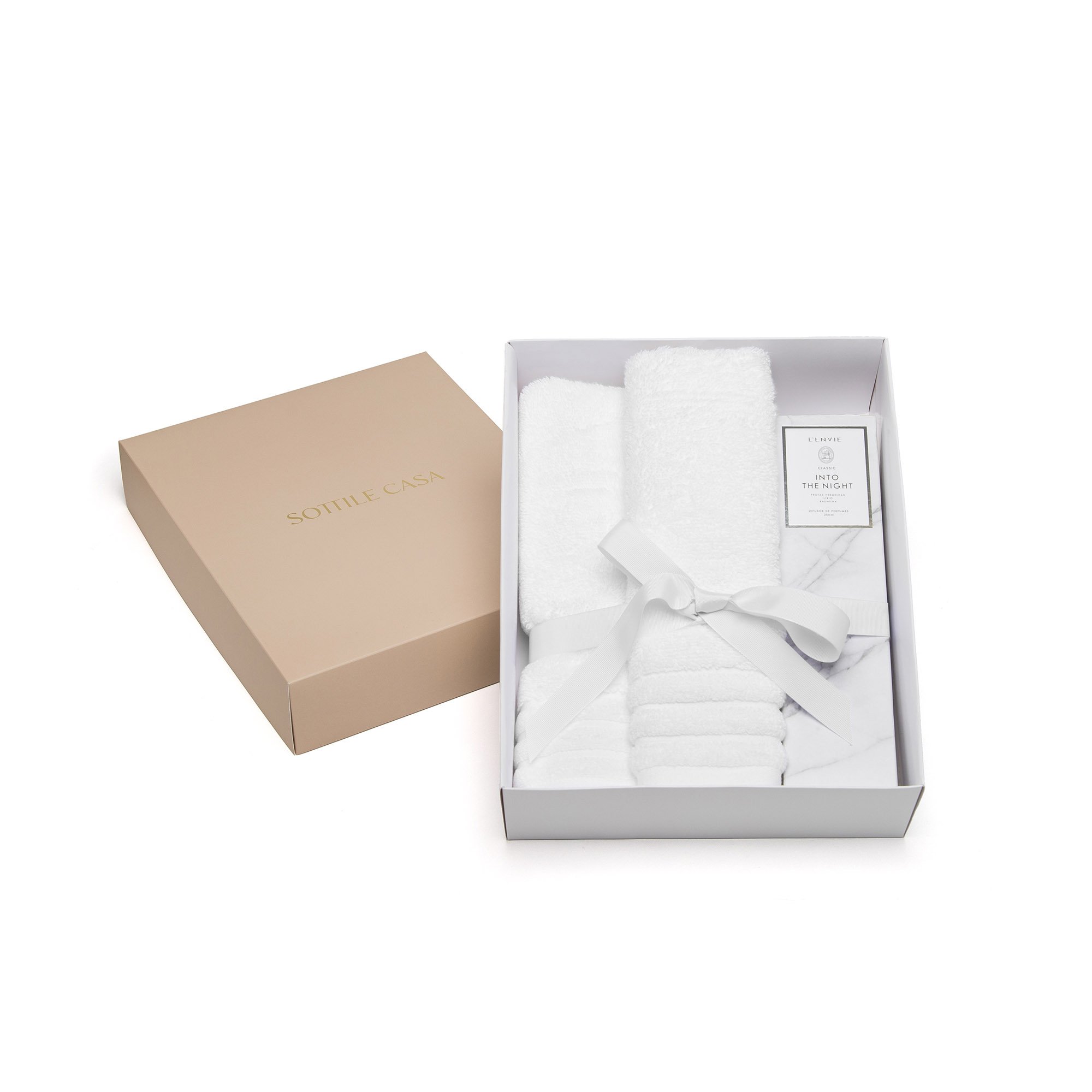 jogo toalha de rosto e lavabo trussardi imperiale difusor de perfume l envie into the night branco