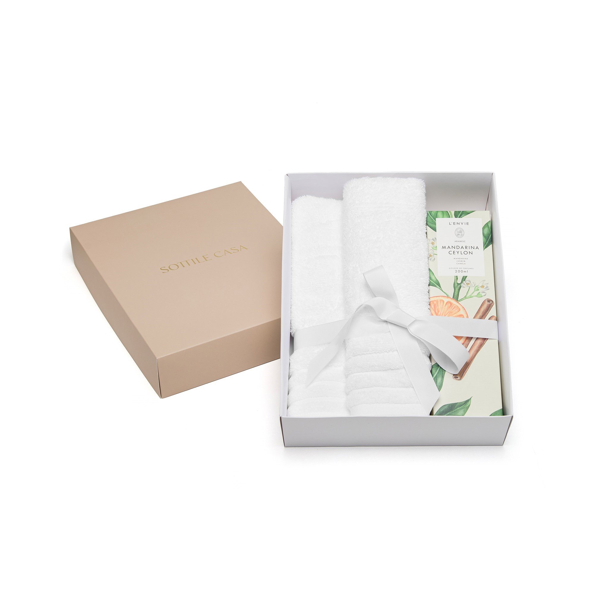 jogo toalha de rosto e lavabo trussardi imperiale difusor de perfume l envie mandarina ceylon branco
