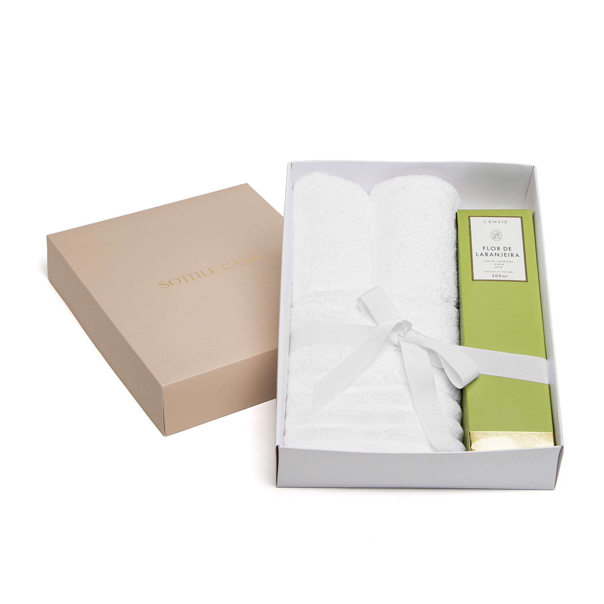 jogo de toalhas trussardi imperiale essencias l envie flor de laranjeira c caixa de presente branco 2