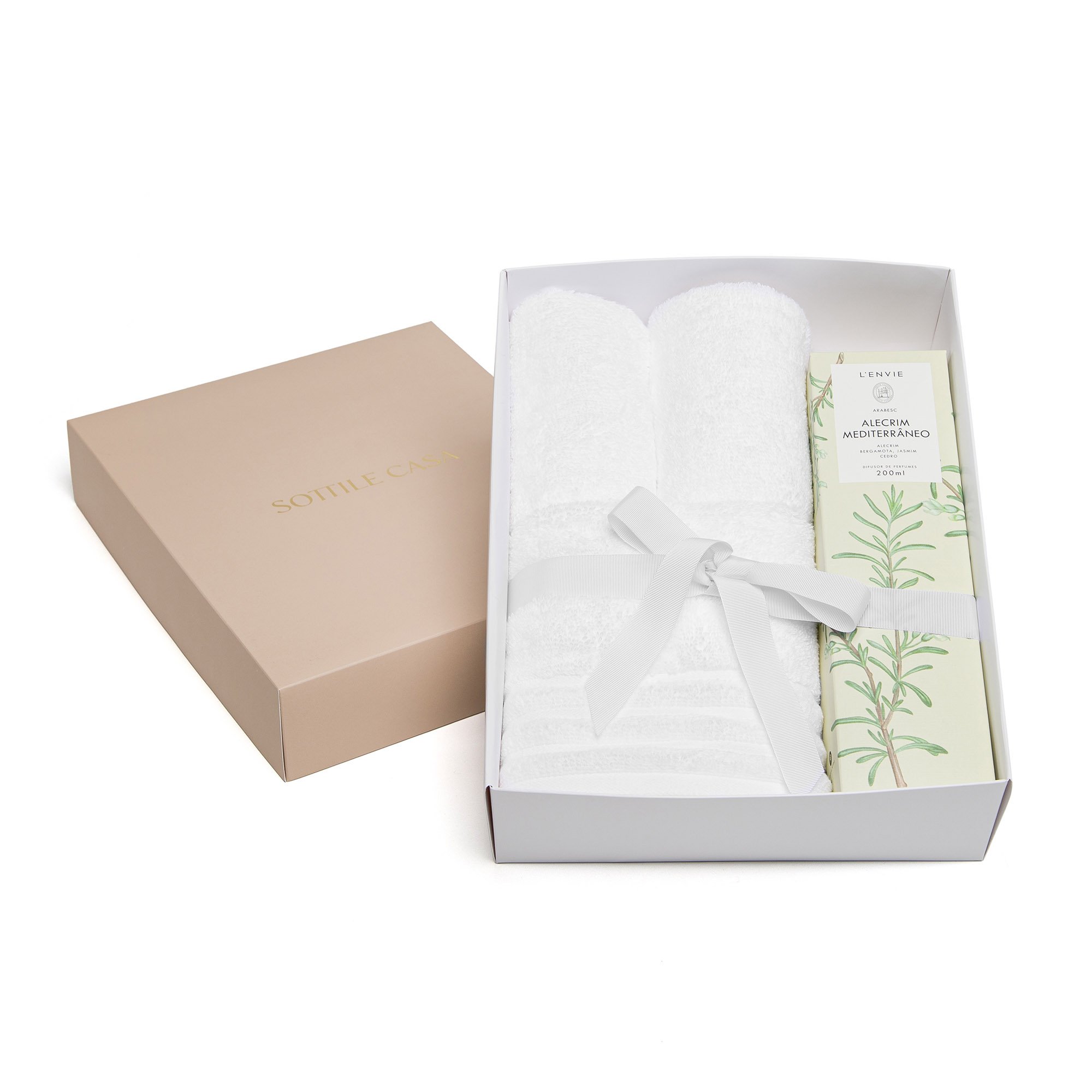 jogo toalha de rosto e lavabo trussardi imperiale difusor de perfume l envie alecrim branco 2