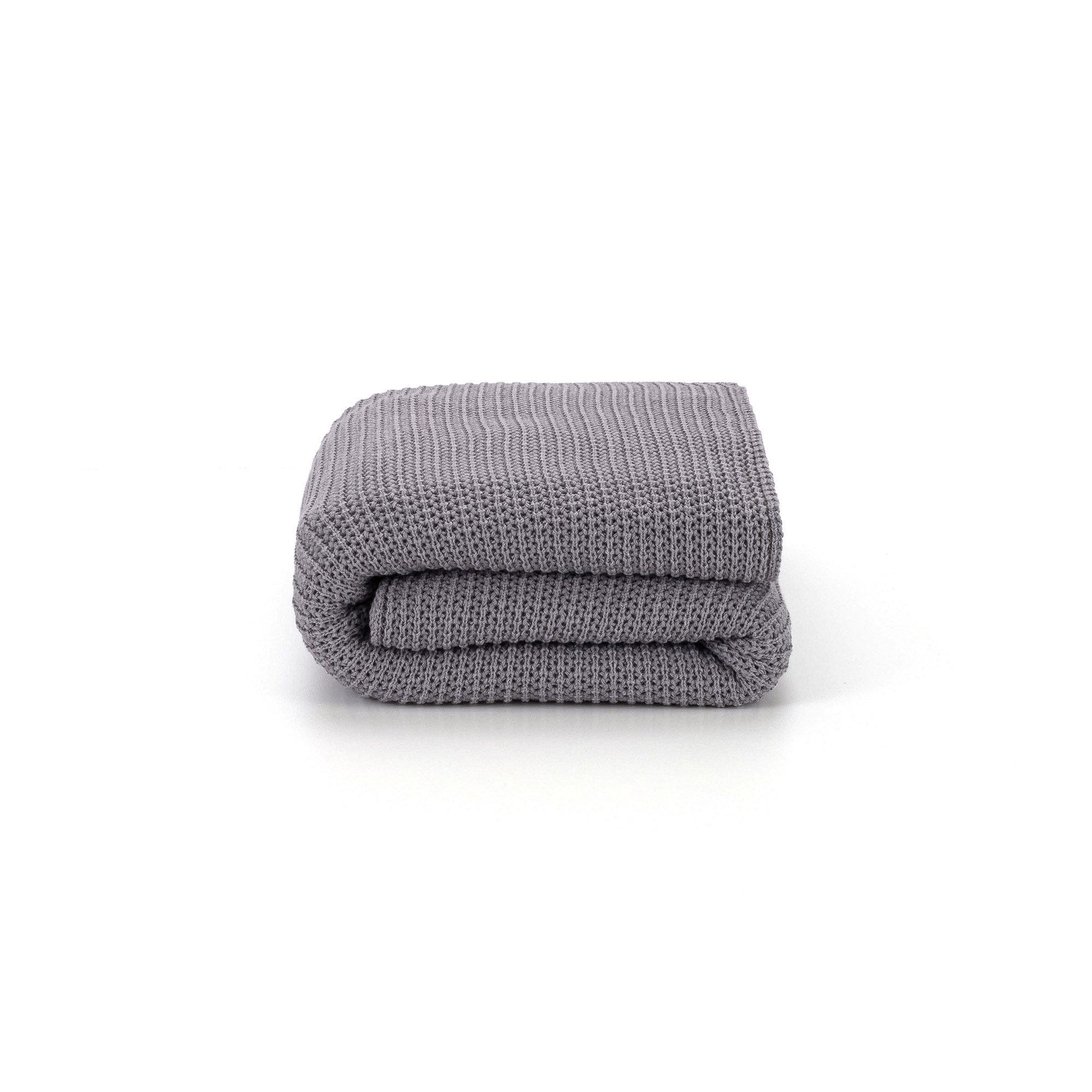 peseira literie tricot clea gris queen