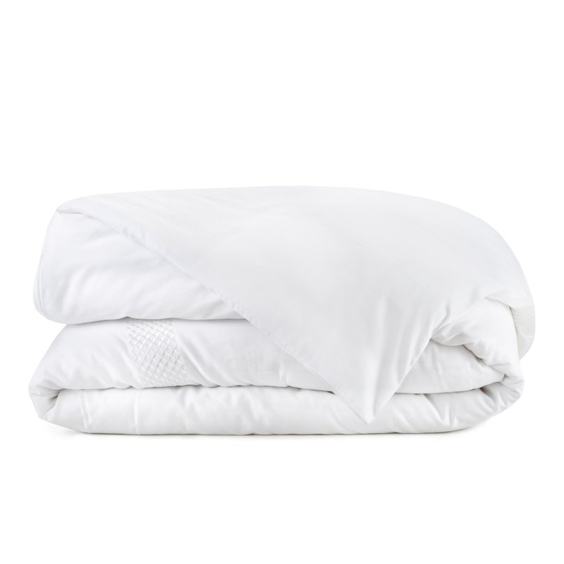 capa de edredom duvet literie cetim 300 fios richesse branco queen