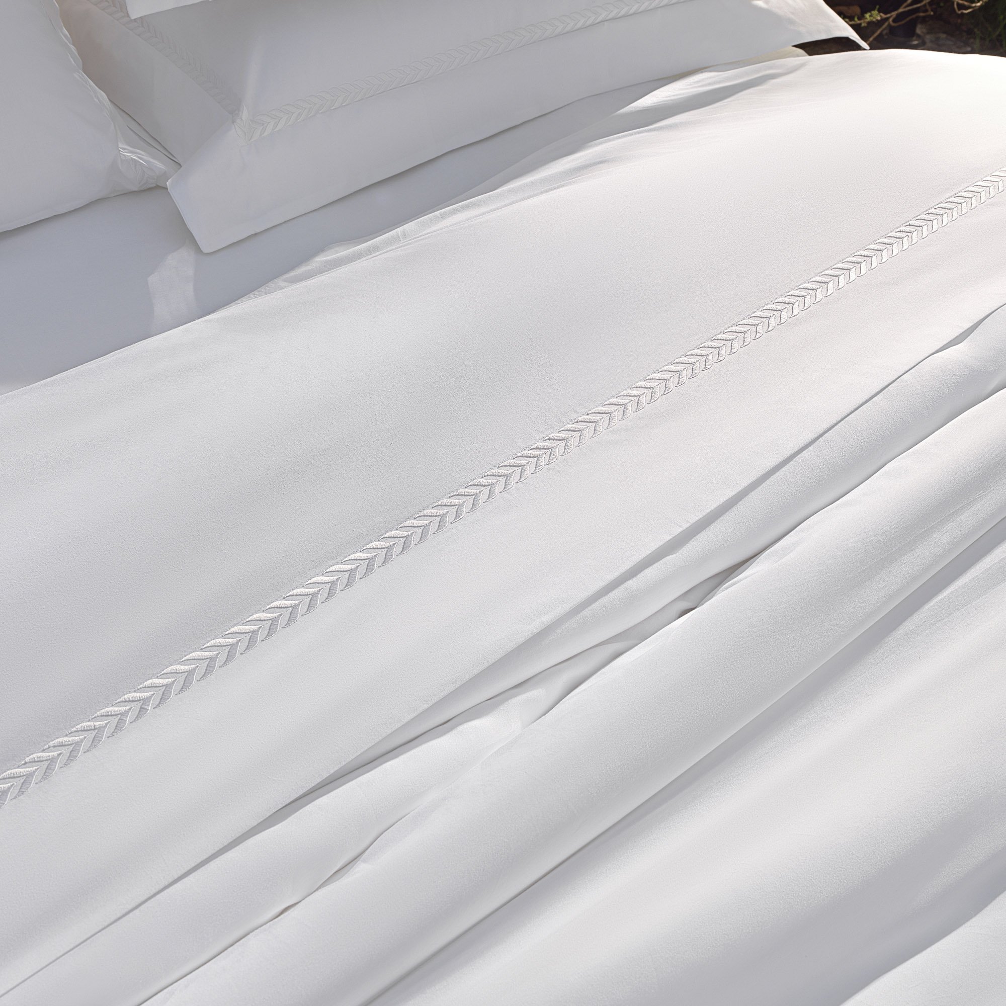 jogo de cama literie percal 200 fios finesse branco queen 6